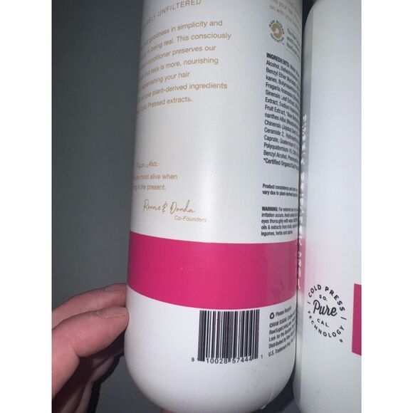 Raw Sugar Volume Revive Strawberry White Tea Conditioner 18 fl oz Set of 4 - Picture 6 of 6